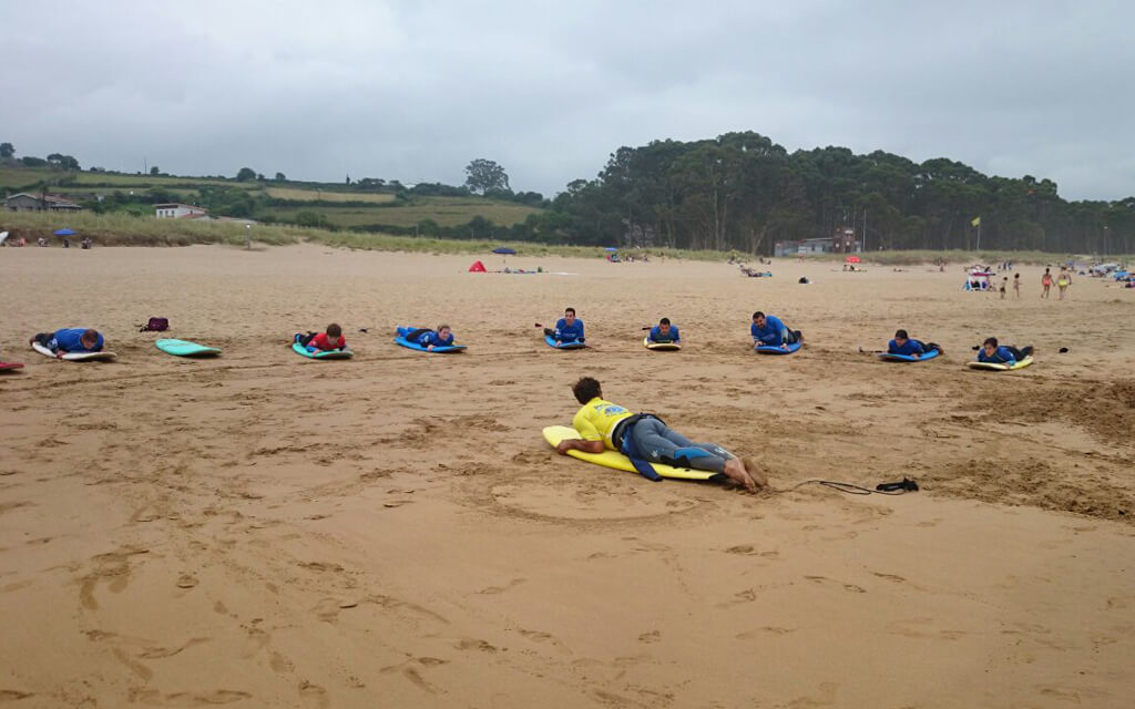 Surf school rodiles escuela cursos surf Asturias